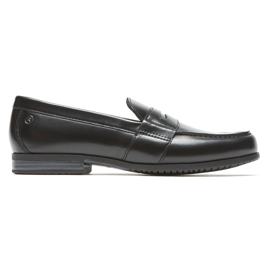 Mocasines Rockport Hombre Mexico - Classic Lite 2 Penny Negros - HNWPX8120